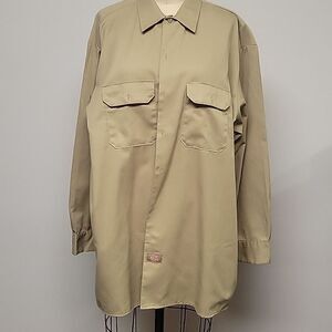Dickies Vintagw long sleeve work shirt, size 2XL